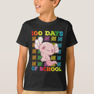 T-shirt 100 jours d'école Professeur Axolotl