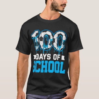 T-shirt 100 jours d'école Soccer Drip 100e jour d'école