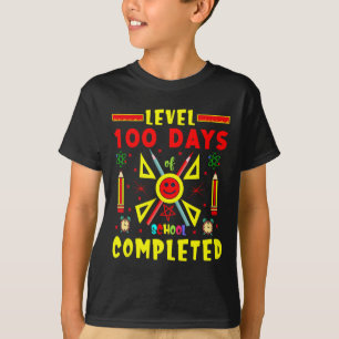 T-shirt 100 Jours D'École Terminé 100E Jeu De Jeu De Jeu