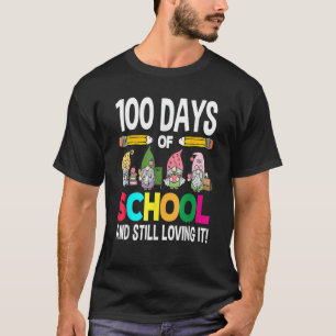 T-shirt 100 Jours D'École Toujours Aimer Il Gnomes Étudian
