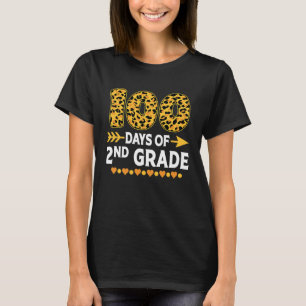 T-shirt 100 Jours D'Enseignant De Deuxième Année 100E Jour