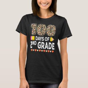T-shirt 100 Jours D'Enseignant De Deuxième Année 100E Jour