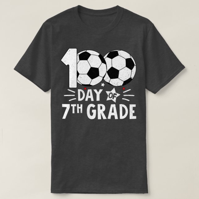 T-shirt 100 Jours D'Enseignant De Septième Année 100E Jour (Design devant)