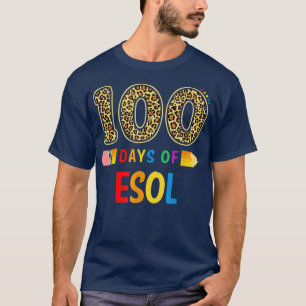 T-shirt 100 Jours D'Esol Enseignant Ou Étudiant 100E Jour