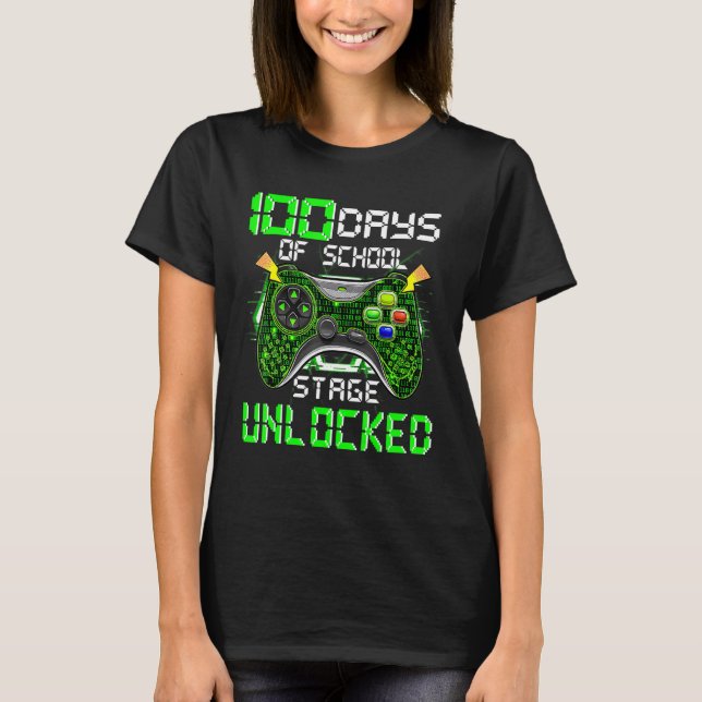 T-shirt 100 Jours D'Être Étonnant Jeu vidéo (Devant)
