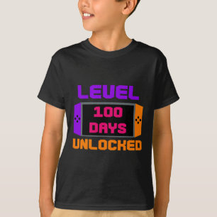 T-shirt 100 Jours Déverrouillés 100ème Jour De Jeux De Jou