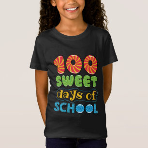 T-Shirt 100 jours doux de l'école Candy Lover étudiant