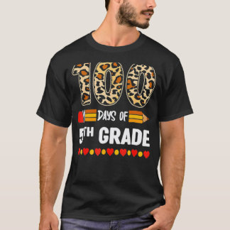 T-shirt 100 jours du léopard de 5e année 100e jour d'école