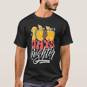 T-shirt 100 Jours Éclair Éclair Éclair Enseignant 100e Jou