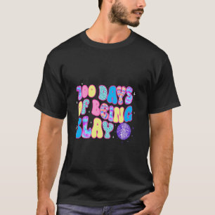 T-shirt 100 jours en étant tueuse de disco élèves enseigna