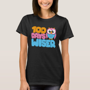 T-shirt 100 Jours Enfants Plus Sage Enseignants Joyeux 100