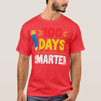 T-shirt 100 jours Enseignant intelligent ou étudiant 100e 