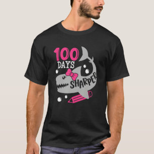 T-shirt 100 Jours Enseignants Sharper Shark Joyeux 100ème