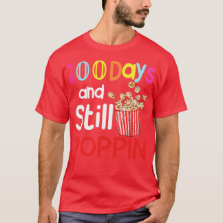 T-shirt 100 Jours Et Toujours Poppin Funny Popcorn 100e Jo
