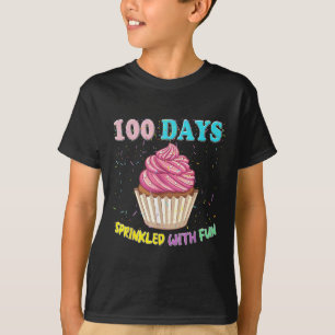 T-shirt 100 Jours Fun Pink Cupcake 100E Jour De S