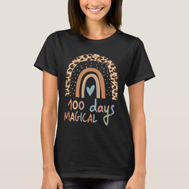 T-shirt 100 Jours Magique 100E Jour De L'École (Devant)