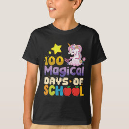 T-shirt 100 Jours Magiques De L'École Unicorn Enseignant