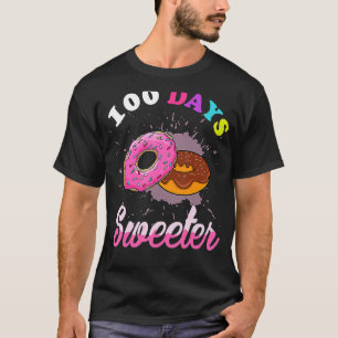 T-shirt 100 Jours Plus Doux 100E Jour De Donuts D'École En