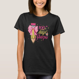 T-shirt 100 Jours Plus Heureux 100 Jours De Crayon D'École