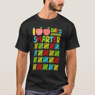 T-shirt 100 Jours Plus Intelligent Joyeux 100ème Jour D'Éc