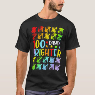T-shirt 100 Jours Plus Lumineux 100e Jour D'école Élève