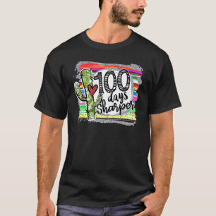 T-shirt 100 Jours Plus Vif Professeur De Cactus Joyeux 100