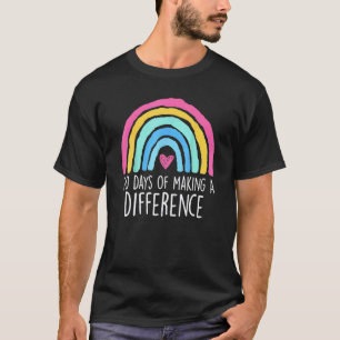 T-shirt 100 jours pour faire une différence 100e jour d'éc