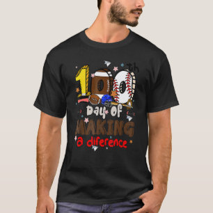 T-shirt 100 jours pour faire une différence 100e jour d'éc