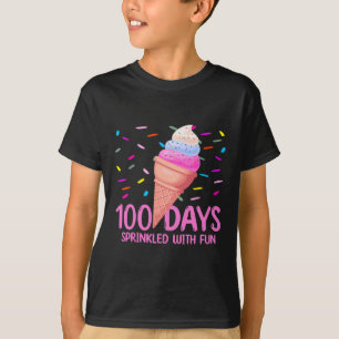 T-shirt 100 Jours Saupoudrés De Glace Amusante 100E Jour D