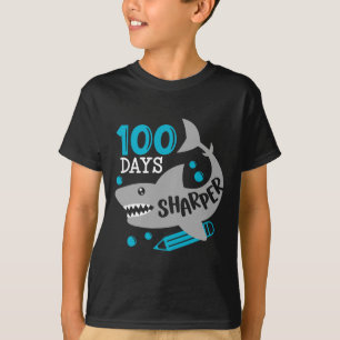 T-shirt 100 Jours Sharper Shark 100ème Jour D'École Pour G