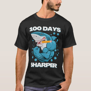 T-shirt 100 Jours Sharper Shark Plaisir 100 Jours D'École
