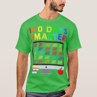 T-shirt 100 Jours Smarter De L'Enseignement À Distance À L
