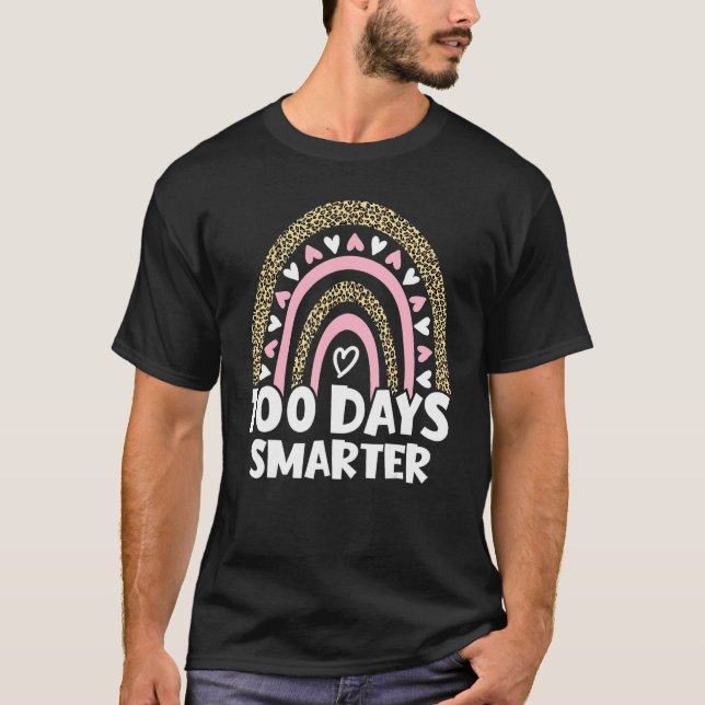 T-shirt 100 Jours Smarter Joyeux 100E Jour De L'École Arc- (Devant)