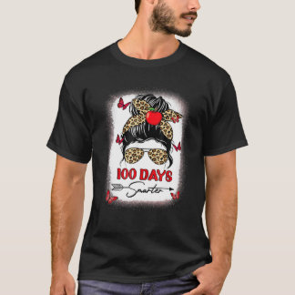 T-shirt 100 Jours Smarter Joyeux 100E Jour De L'École Leop