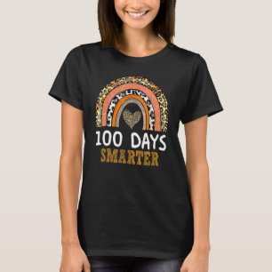 T-shirt 100 Jours Smarter Rainbow Leopard 100e Jour De Sch