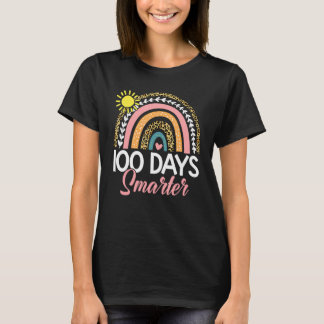 T-shirt 100 Jours Smarter Rainbow Leopard Joyeux 100ème Jo