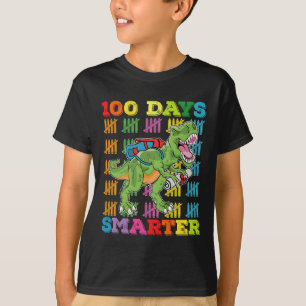 T-shirt 100 Jours Smarter T Rex Dinosaur 100e Jour École
