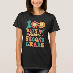 T-shirt 100 Jours super D'École Enseignant De Deuxième Ann