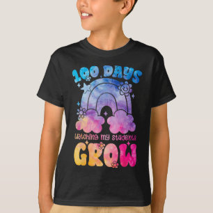 T-shirt 100 Jours super Growing Rainbow Teacher 100e Jour