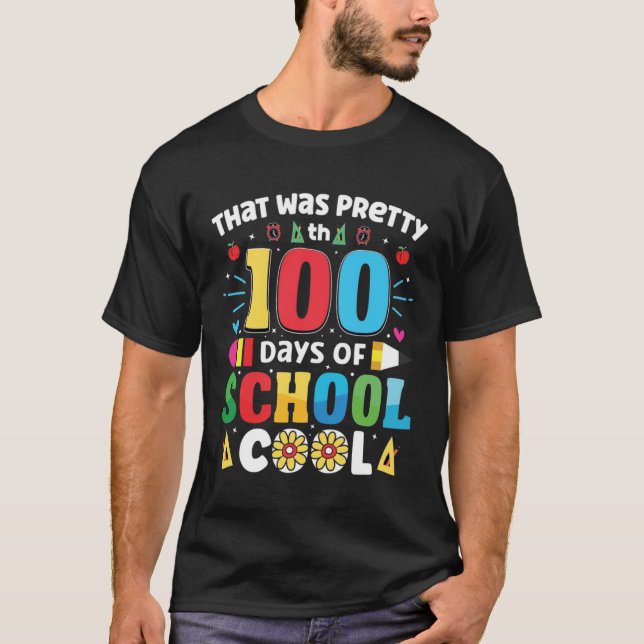 T-shirt 100 Jours, Une Chemise D'École (Devant)