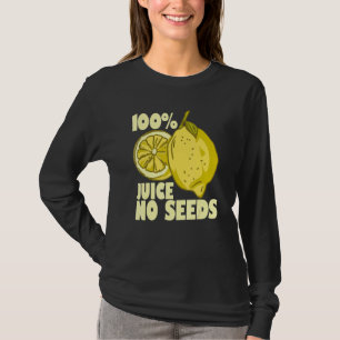 T-shirt 100 Jus Aucune Graine Vasectomie Homme Citron