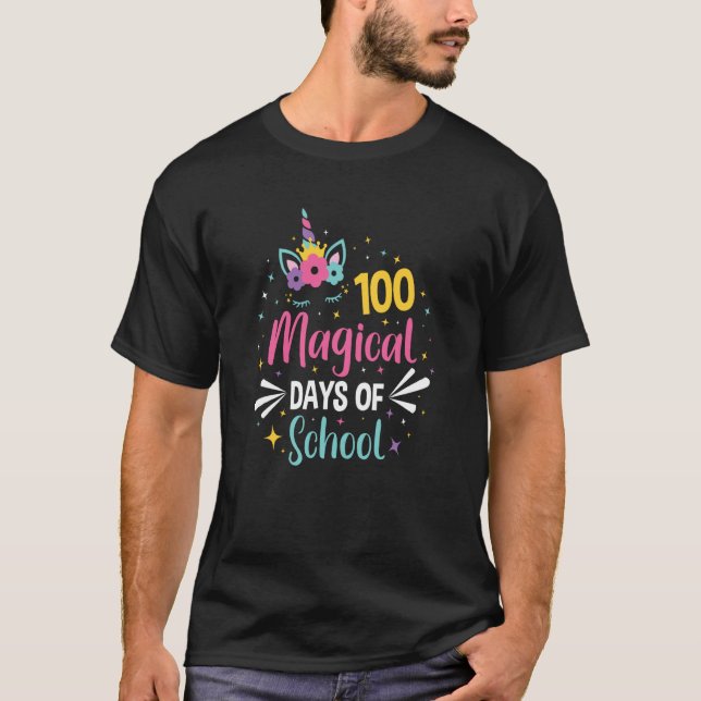 T-shirt 100 Magical Days Of School 100th Day of School (Devant)