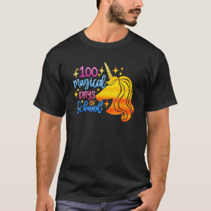 T-shirt 100 Magical Days School Unicorn Girl Teacher