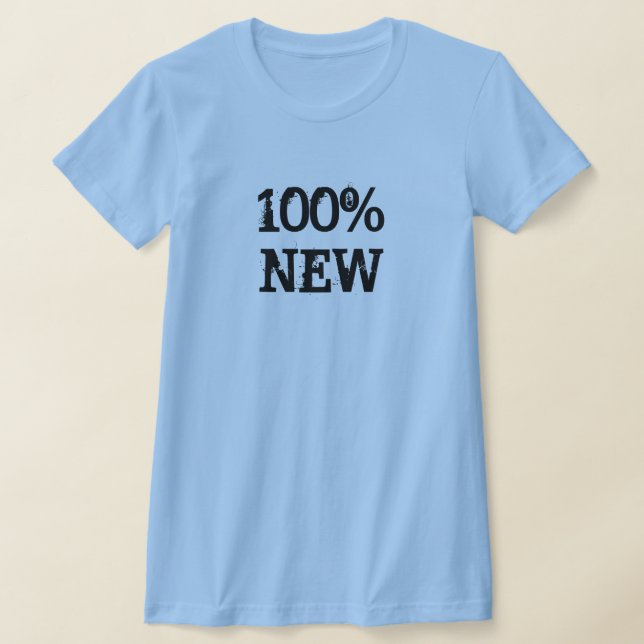 T-shirt 100% Nouveau Bleu Clair (Poser)