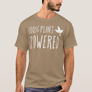 T-shirt 100 Plante Powered, Fun Vegan végétarien Tee