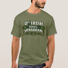 T-shirt 100% Shenanigans - St Patrick's Day
