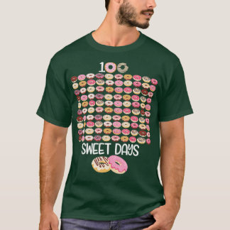 T-shirt 100 Sweet Days 100 Days of School Donuts Magical L