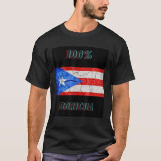 T-shirt 100 t boricua