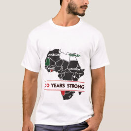T-shirt  100 Years Strong Africa Map Civil Rights Leaders 