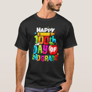 T-shirt 100e Jour De 2e Année Enseignants Enfants Heureux 